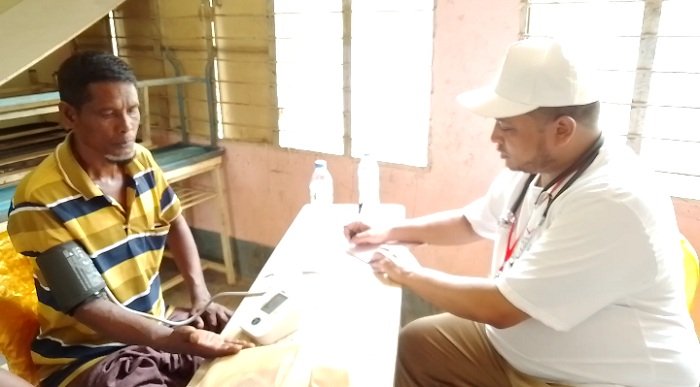 জগন্নাথপুরে প্রবাসীদের উদ্যোগে বিনামূল্যে চিকিৎসা সেবা