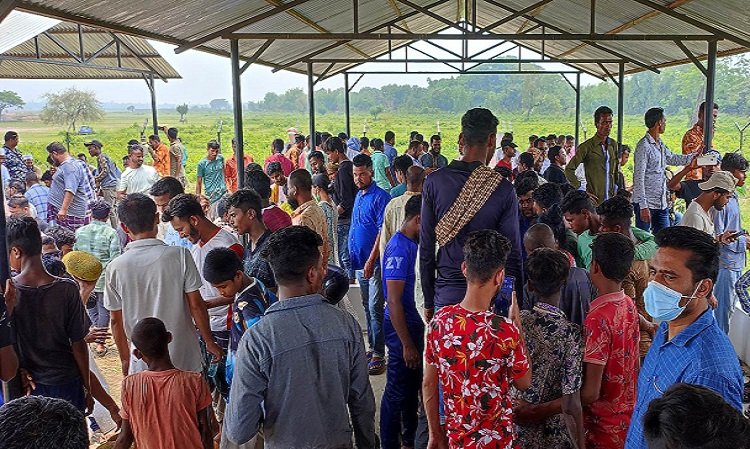 ভোলাগঞ্জে শুরু হলো বর্ডার হাটের কার্যক্রম