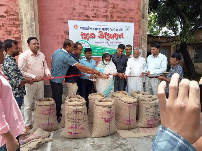 দিরাইয়ে বোরো ধান সংগ্রহের উদ্বোধন