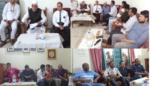 বড়লেখায় সাংবাদিকদের সাথে পরিবেশমন্ত্রীর মতবিনিময়