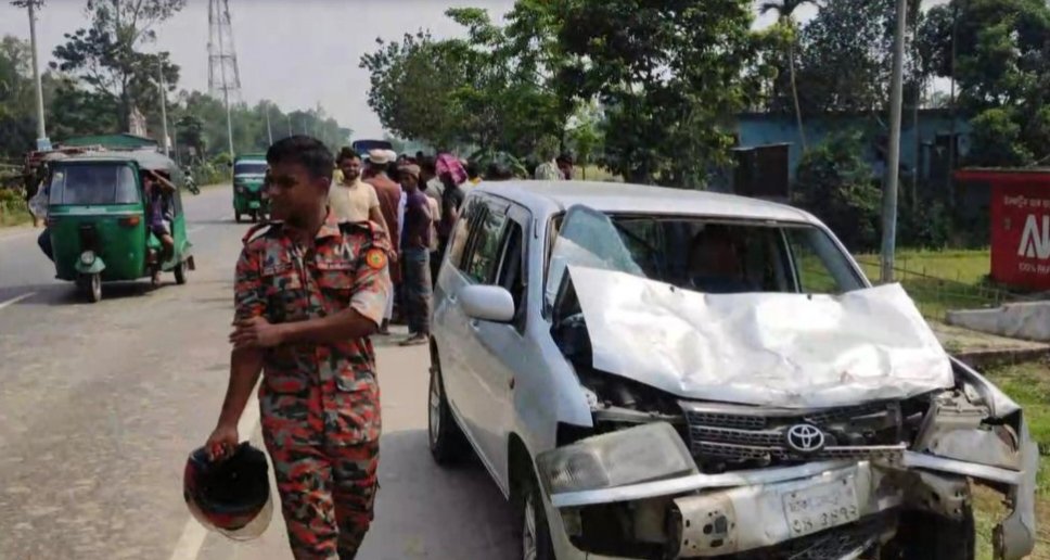 নবীগঞ্জে প্রাইভেট কার ও অটোরিকশার সংঘর্ষ, দুইজন নিহত