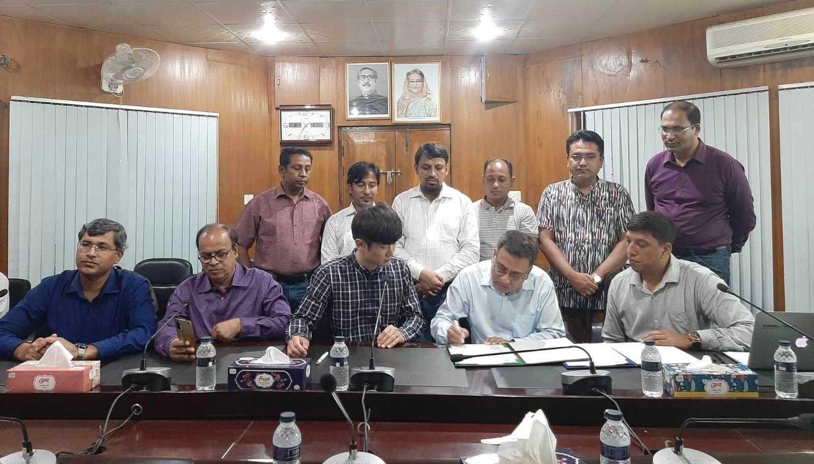 সিকৃবি ও দক্ষিণ কোরিয়ার গবেষণা প্রতিষ্ঠানের মাঝে সমঝোতা চুক্তি