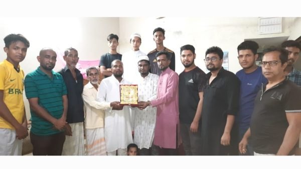 ভারপ্রাপ্ত চেয়ারম্যান বাহা উদ্দিনকে যুব সমাজের পক্ষ থেকে সংবর্ধনা প্রদান