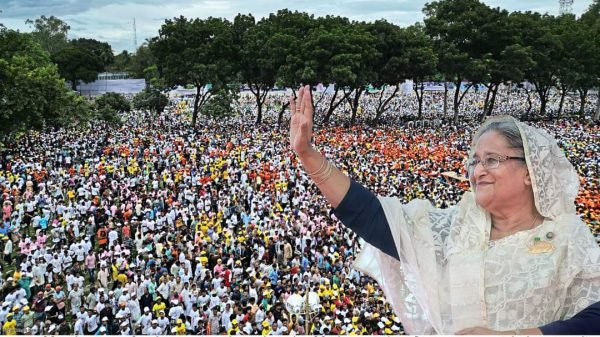 সব রেকর্ড ছাপিয়ে রংপুরে আ’লীগের মহাসমাবেশ হয়ে ওঠে জনসমুদ্র