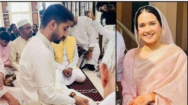 মসজিদে বিয়ে করলেন আয়মান-মুনজেরিন