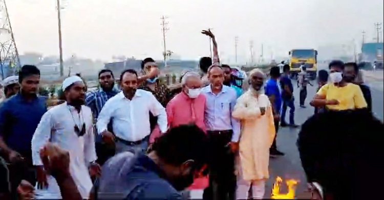 অবরোধের সমর্থনে রিজভীর নেতৃত্বে মিছিল