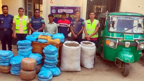 হবিগঞ্জে ভারতীয় ৭৫ কেজি গাঁজাসহ দুজন গ্রেফতার