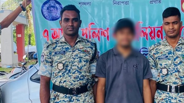 সিলেটে ৭ এপিবিএন অভিযানে চোরাই মোটরসাইকেলসহ আটক ১