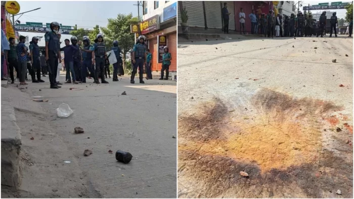 মাতুয়াইলে বিএনপি-পুলিশের ধাওয়া পাল্টা ধাওয়া, ককটেল বিস্ফোরণ