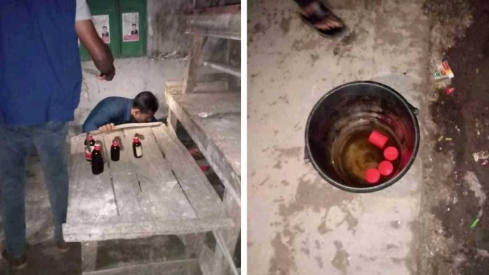 গলাচিপায় ককটেল বিস্ফোরণ: পেট্রোলবোমাসহ ককটেল উদ্ধার