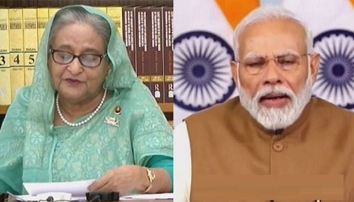 তিন প্রকল্প উদ্বোধন করলেন হাসিনা-মোদী