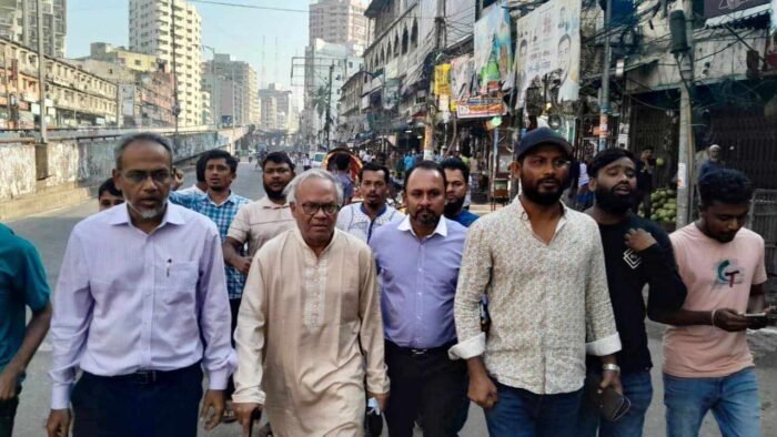 হরতালের সমর্থনে রিজভীর নেতৃত্বে মিছিল