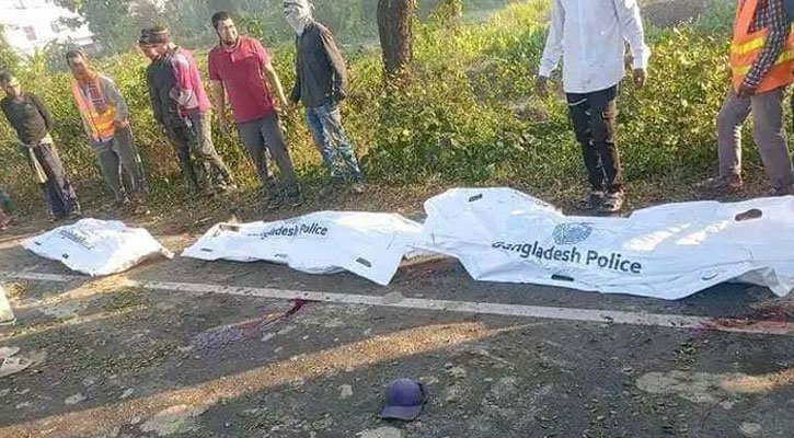 বেপরোয়া গতির লরি চাপায় প্রাণ গেল ৩ জনের
