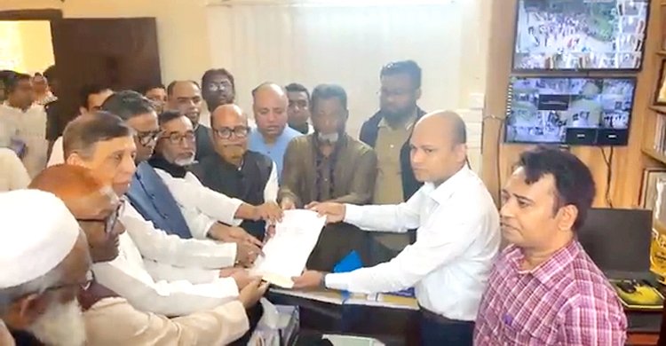 ওবায়দুল কাদেরের মনোনয়নপত্র দাখিল