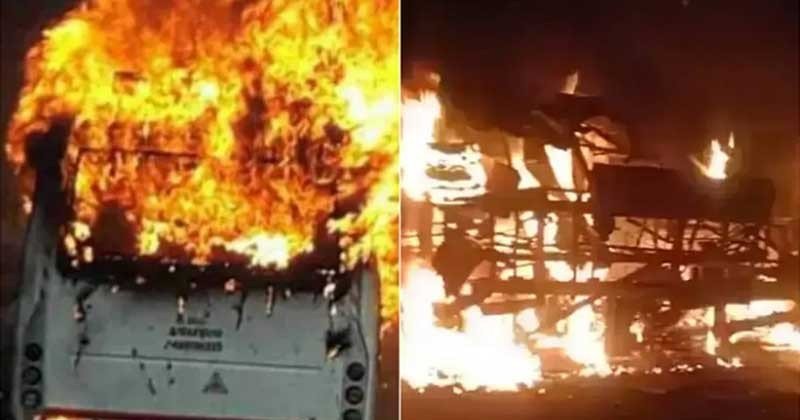 ভারতের মধ্যপ্রদেশে বাস-ট্রাক মুখোমুখি সংঘর্ষ, নিহত ১২