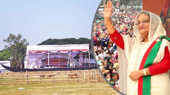 প্রধানমন্ত্রীর দু’টি জনসভা ঘিরে গোপালগঞ্জ উৎসব মুখর