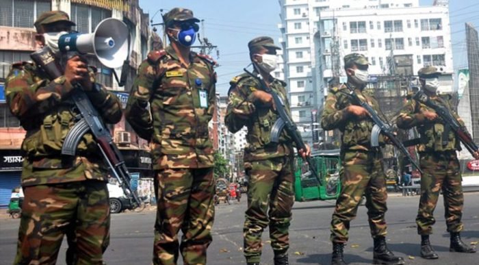 নির্বাচনে নিরাপত্তায় মাঠে সশস্ত্র বাহিনী