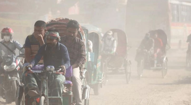 বায়ুদূষণে আজ শীর্ষে ঢাকা, মান ‘খুবই অস্বাস্থ্যকর’