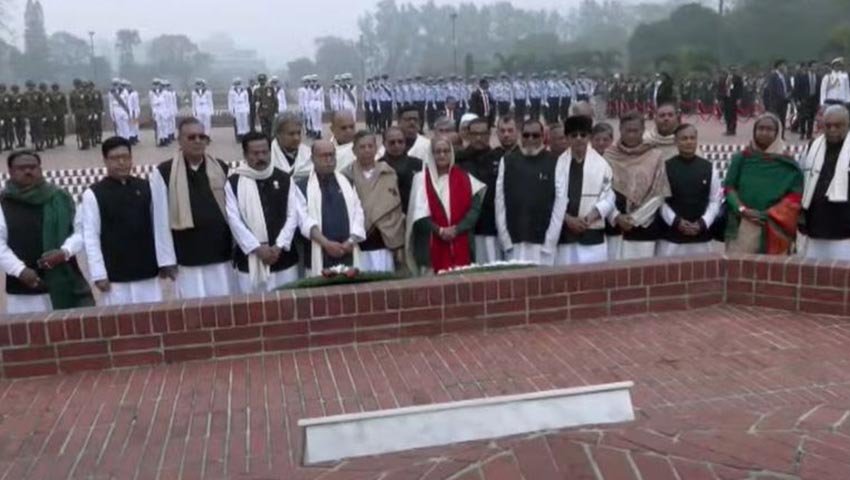 প্রধানমন্ত্রীর নেতৃত্বে জাতীয় স্মৃতিসৌধে নতুন মন্ত্রিসভার শ্রদ্ধা