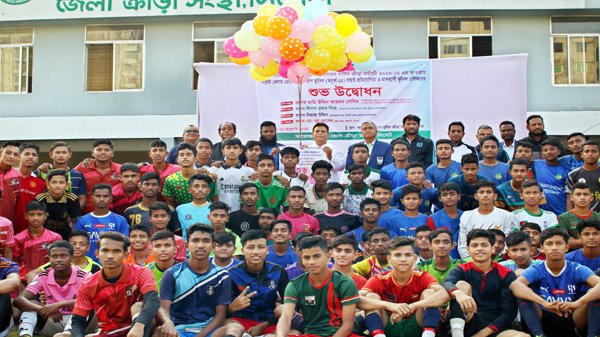 ডেভেলপমেন্ট কাপ ফুটবল (অনূর্ধ্ব-১৫) সিলেট জেলার বাছাই প্রতিযোগিতা ও মাসব্যাপী ফুটবল প্রশিক্ষণের উদ্বোধন