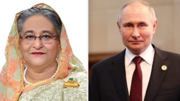 শেখ হাসিনাকে পুতিনের অভিনন্দন