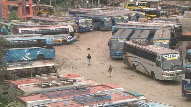 রাজশাহীর বাস রংপুর বিভাগে চলাচল বন্ধ