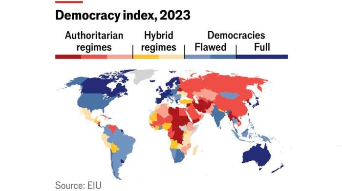 বৈশ্বিক গণতান্ত্রিক সূচকে অবনতি বাংলাদেশের