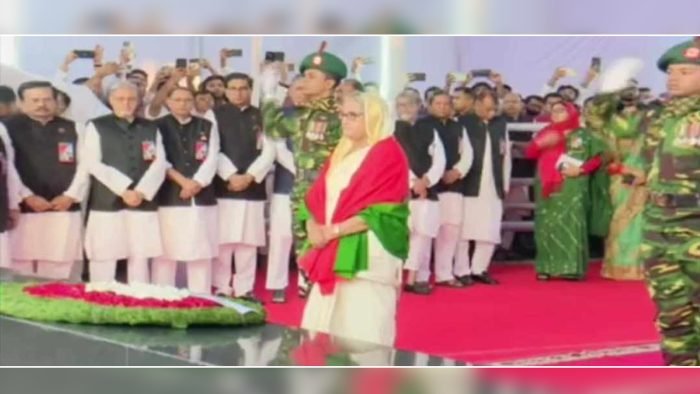 ঐতিহাসিক ৭ মার্চ স্মরণে বঙ্গবন্ধুর প্রতি প্রধানমন্ত্রীর শ্রদ্ধা