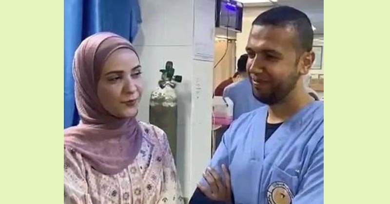 যুদ্ধের মধ্যেই হাসপাতালে গাজার দুই চিকিৎসকের বিয়ে!