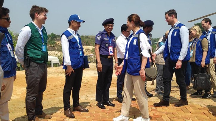 রোহিঙ্গা ক্যাম্প পরিদর্শন করলেন সুইডেনের রাজকুমারী