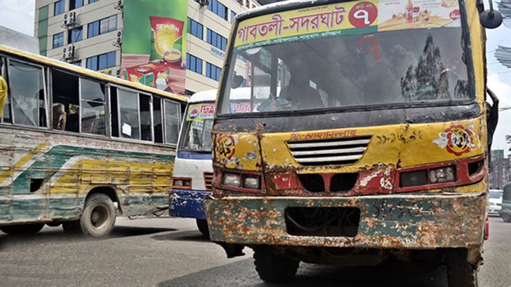 ২০ বছরের পুরনো বাস সরানো হবে, ৮ এপ্রিলের মধ্যে তালিকা