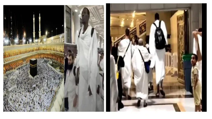 কাবায় নজর কাড়লেন ৮ ফুট উচ্চতার হাজি, ভিডিও ভাইরাল