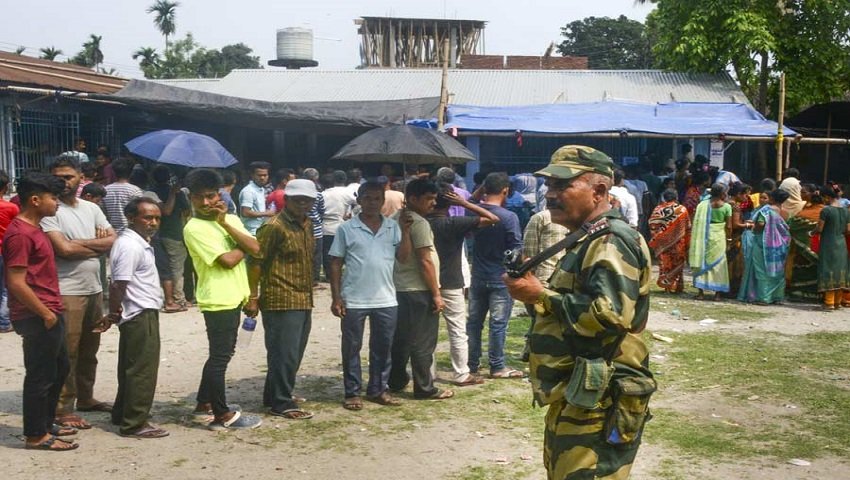 লোকসভা নির্বাচনের প্রথম পর্বের ভোটগ্রহণ শেষ