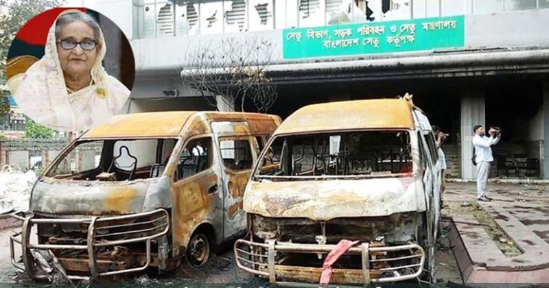 সেতু ভবন ও দুর্যোগ ব্যবস্থাপনা বিভাগ পরিদর্শনে প্রধানমন্ত্রী