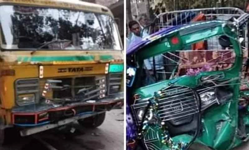 কালীগঞ্জে অটোরিকশায় ট্রাকের ধাক্কা, নিহত ১