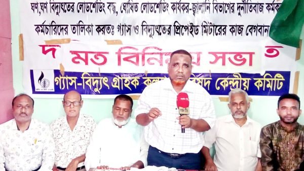 ঘন ঘন লোডশেডিং বন্ধ করে জনভোগান্তি দ্রুত দূর করুন: গ্যাস-বিদ্যুৎ গ্রাহক কল্যাণ পরিষদ