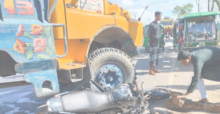 সিলেটে ট্রাকের ধাক্কায় মোটরসাইকেল আরোহি যুবক নিহত