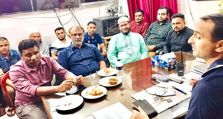 বিশ্বনাথে সাংবাদিকদের সাথে থানার ওসির মতবিনিময়