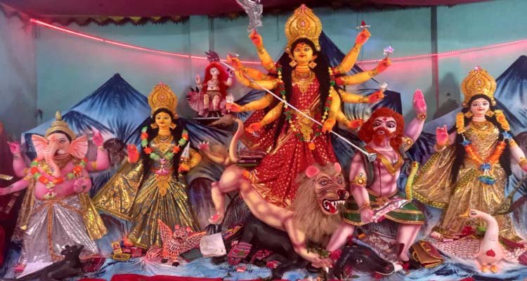 নবীগঞ্জে ৯২টি পূজার মন্ডপে শান্তিপূর্ণভাবে চলছে পূজা
