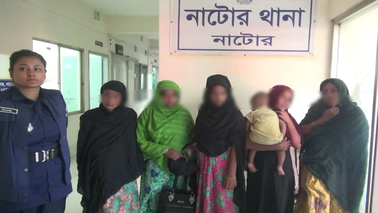 ছিনতাই করতে ব্রাহ্মণবাড়িয়া থেকে নাটোরে ৫ নারী