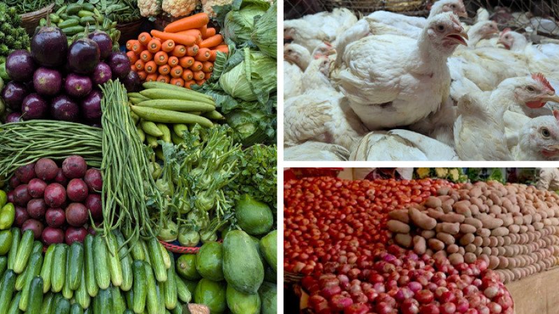 সবজিতে স্বস্তি পেলেও অস্থিরতা পেঁয়াজ -মুরগিতে