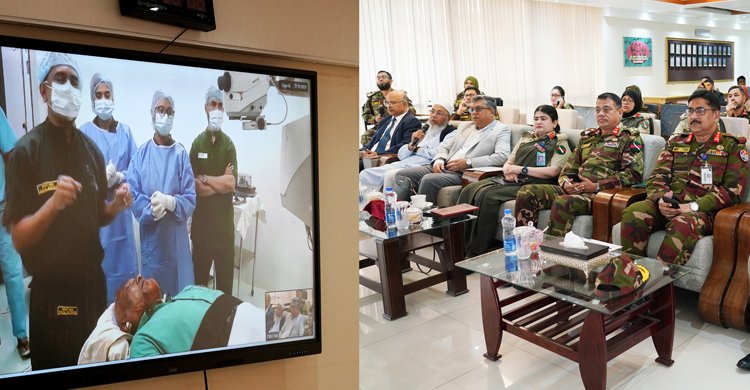 সিএমএইচ ঢাকায় ছানি এবং রিফ্র্যাক্টিভ সার্জারিতে বৈশ্বিক অগ্রগতি বিষয়ক কর্মশালা অনুষ্ঠিত