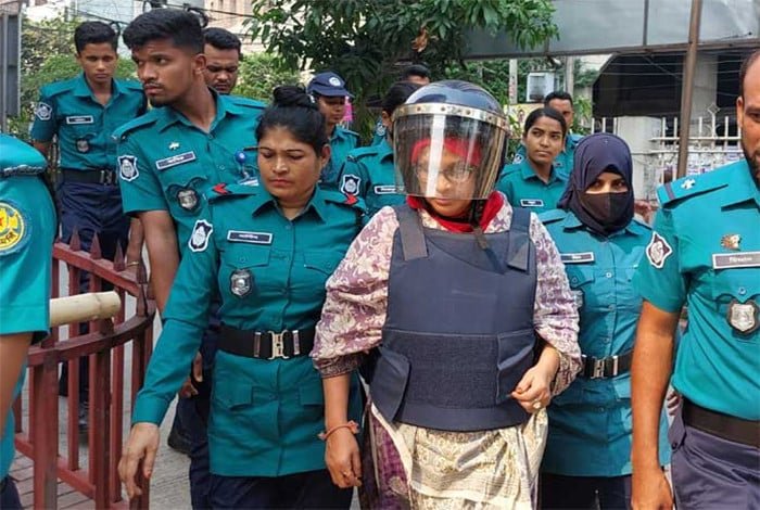 যুবদল নেতা হত্যা মামলায় সাবেক এমপি শামীমা কারাগারে