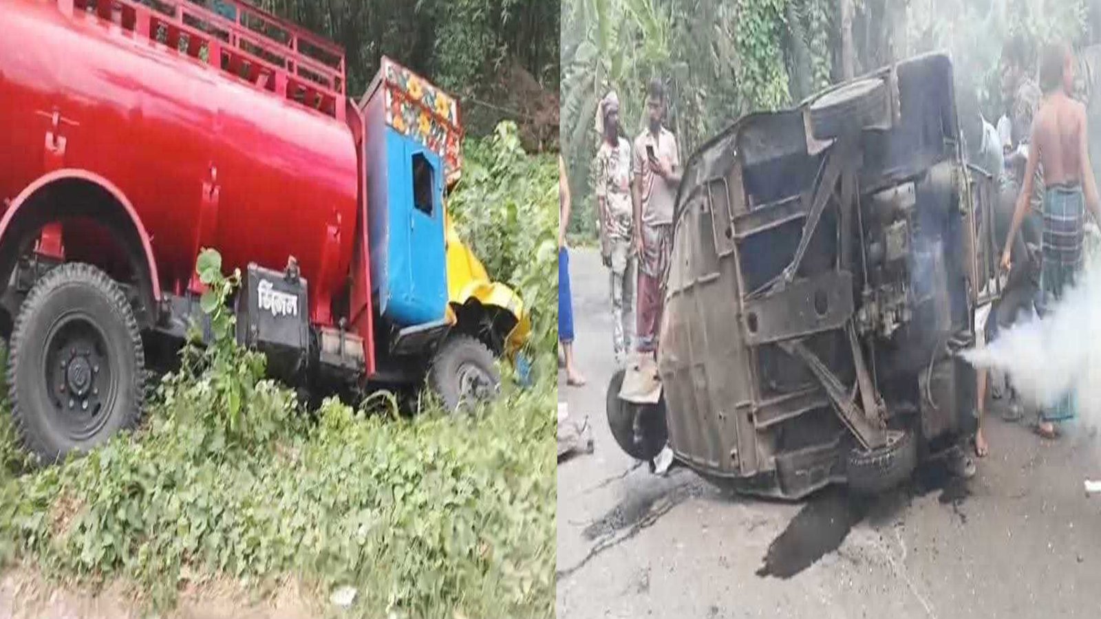 খুলনায় মাহিন্দ্রা-লরির সংঘর্ষে প্রাণ গেল তিন জনের, আহত চারজন