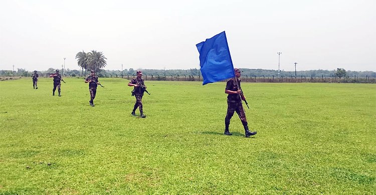 হবিগঞ্জ সীমান্তে সতর্ক অবস্থানে বিজিবি