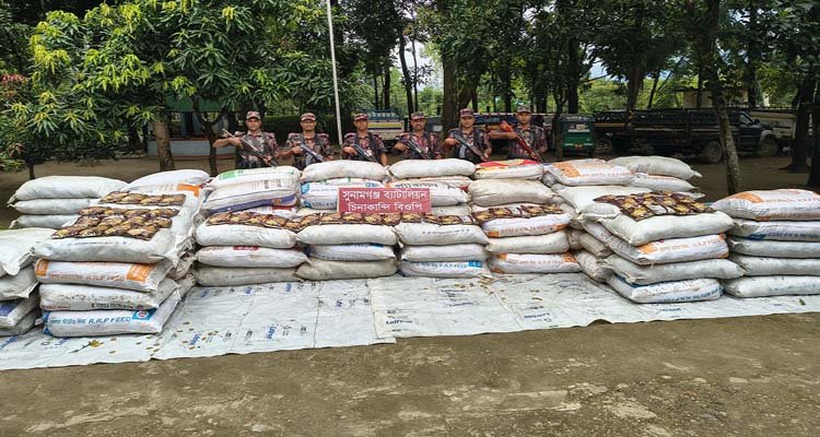 সুনামগঞ্জে ট্রাকসহ জব্দ ৫৪ লাখ টাকার ভারতীয় ফুচকা