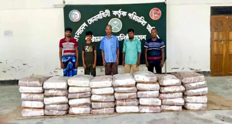 সিলেটে ভারতীয় গরুর মাংস জব্দ, আটক ৫