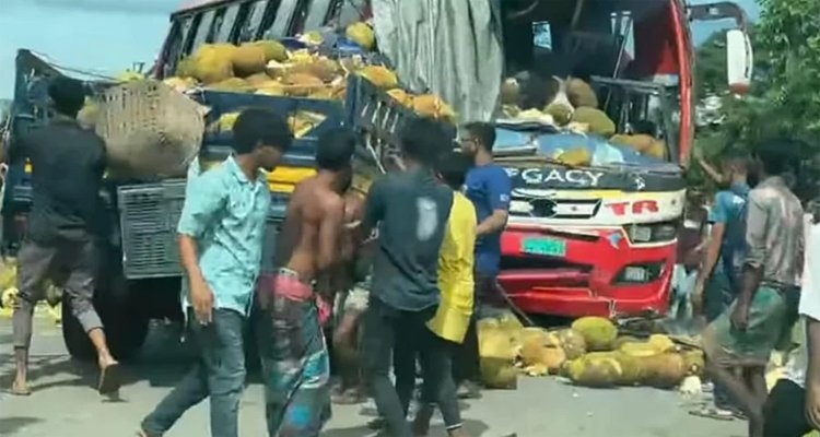 হবিগঞ্জে বাস ও পিকআপের সংঘর্ষে নিহত ১