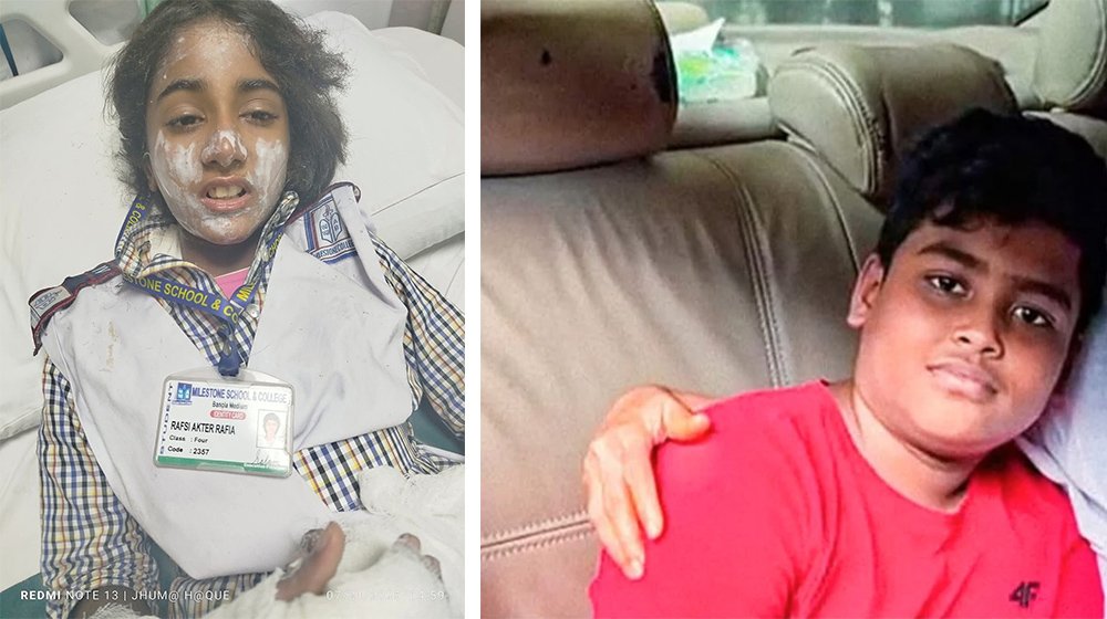 মৃত্যুকে জয় করে ঘরে ফিরল আয়ান ও রাফিয়া