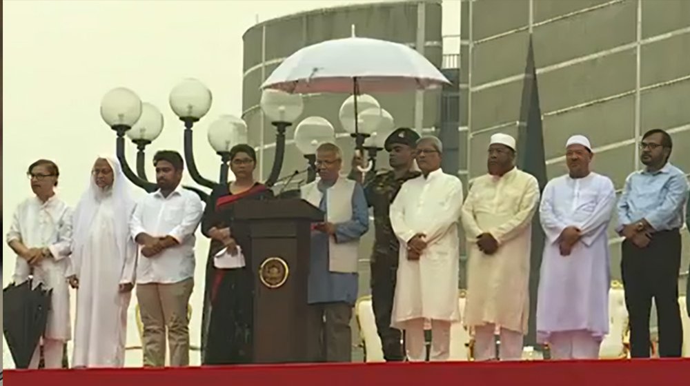 ‘জুলাই ঘোষণাপত্র’ পাঠ করলেন প্রধান উপদেষ্টা